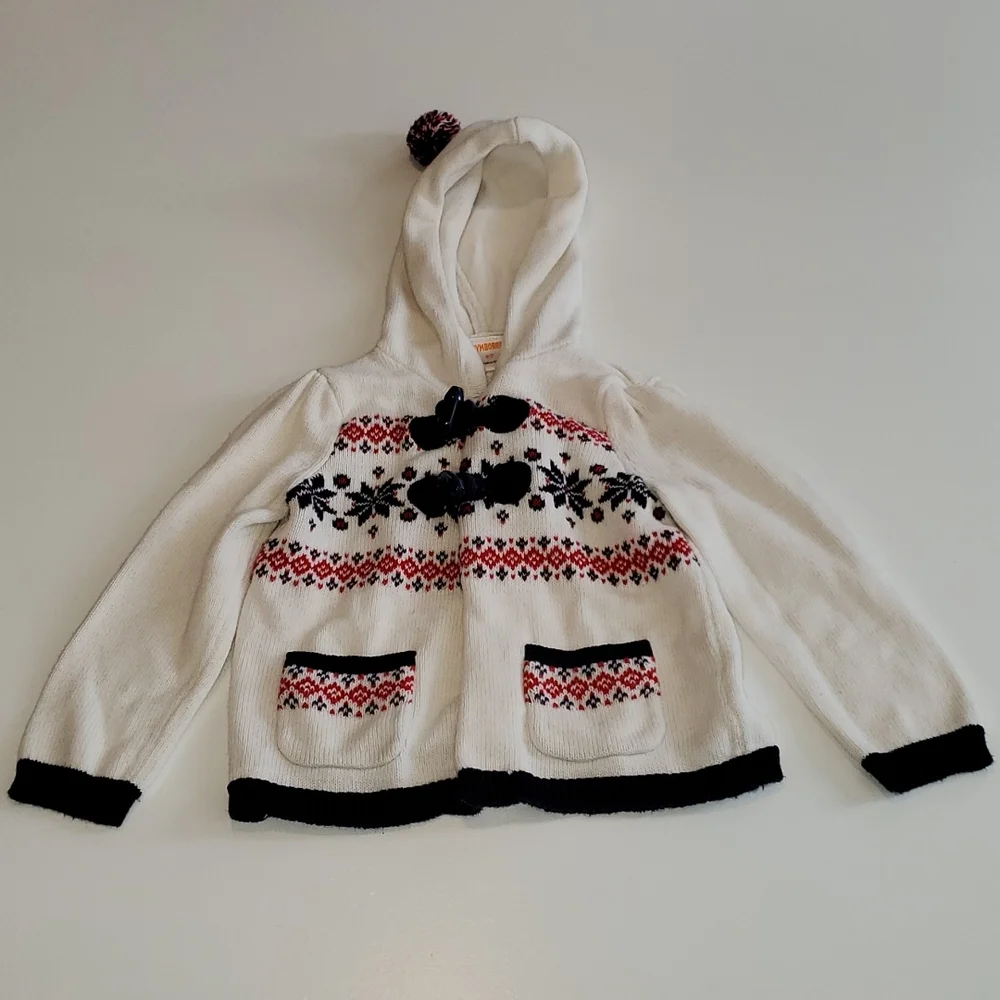 Gymboree hooded sweater size 2T